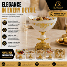 Elegant White Pedestal Dessert Bowl