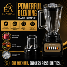 Super Mccarron 2-in-1 Blender & Mill Grinder - 500W - Black