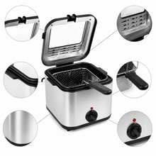 El Adham Multifunction Countertop Fryer with Basket, 13.5 Inch
