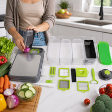 Multifunction Veggie & fruit chopper, cutting Board and slicer