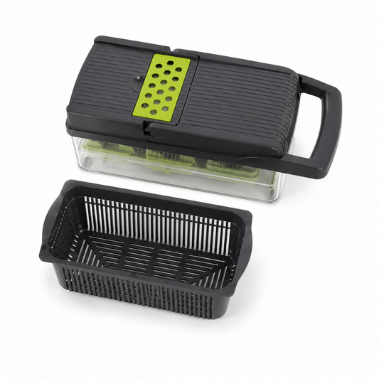 Multifunction Vegetable Dicer, Slicer and Grater with Container
