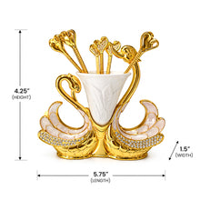Luxury Gold and Coffee Serving Set with Spoons