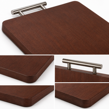Premium Wood Cutting Board with a Stainless Steel Handle 20''x13''