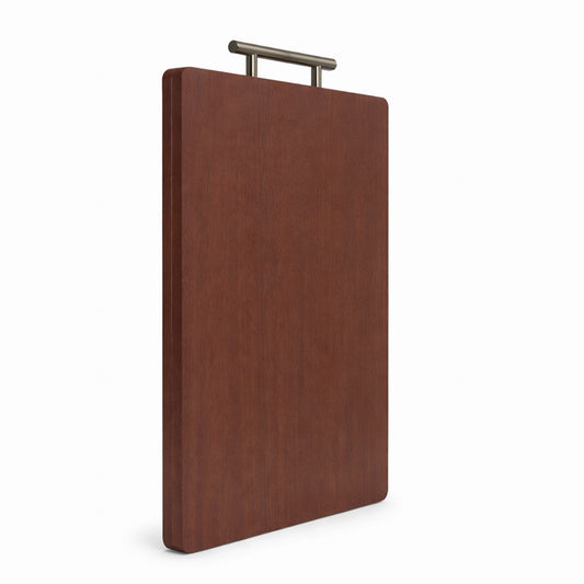 Premium Wood Cutting Board with a Stainless Steel Handle 20''x13''