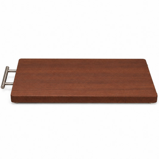 Premium Wood Cutting Board with a Stainless Steel Handle 24''x15''