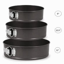 Spring form Cake Mold Set 3 Piece 9.5'', 10.25'', 11''