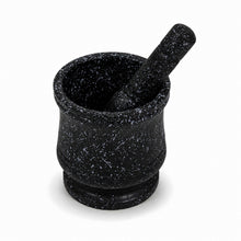 Plastic Marble Black Mortar and Pestle SET FOR Grinding Spices and Herbs