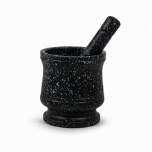 Plastic Marble Black Mortar and Pestle SET FOR Grinding Spices and Herbs