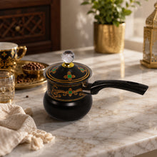 Decarative Stainless Steel Black Tea Pots with Lid 3 Piece Set 250,350,550ML