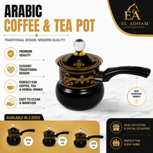 Decarative Stainless Steel Black Tea Pots with Lid 3 Piece Set 250,350,550ML