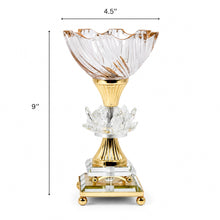Luxury Gold-Crystal Glass Pedestal Candy Bowls-Single