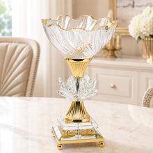 Luxury Gold-Crystal Glass Pedestal Candy Bowls-Single