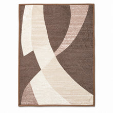 Lightweight Abstract Pattern Throw Blanket, Brown and Cream