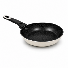 Granite Stone Nonstick Frying Pan with Ergonomic Handle - Speckled Black & Cream - 20 CM