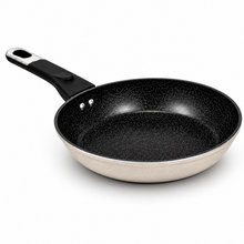 Granite Stone Nonstick Frying Pan with Ergonomic Handle - Speckled Black & Cream - 22 CM