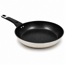 Granite Stone Nonstick Frying Pan with Ergonomic Handle - Speckled Black & Cream - 26 CM