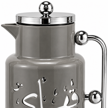 Arabic Qahwah & Shahee Vaccuum Flask Set 1.0L - Gray + Silver