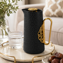 Arabic Modern Contemporary Vaccum Flask 1.0L - Black