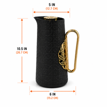 Arabic Modern Contemporary Vaccum Flask 1.0L - Black