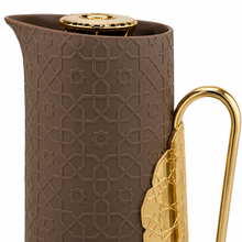 Arabic Modern Contemporary Vaccum Flask 1.0L - Brown