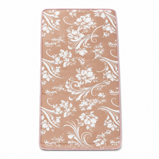 Al Sultan Yemeni Floor Mattress Pad, Brown Floral, 75 x 35.5 Inch