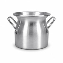 Traditional Yemeni Soup Berm, Medium – Silver-Tone Two-Handle Serving Vessel