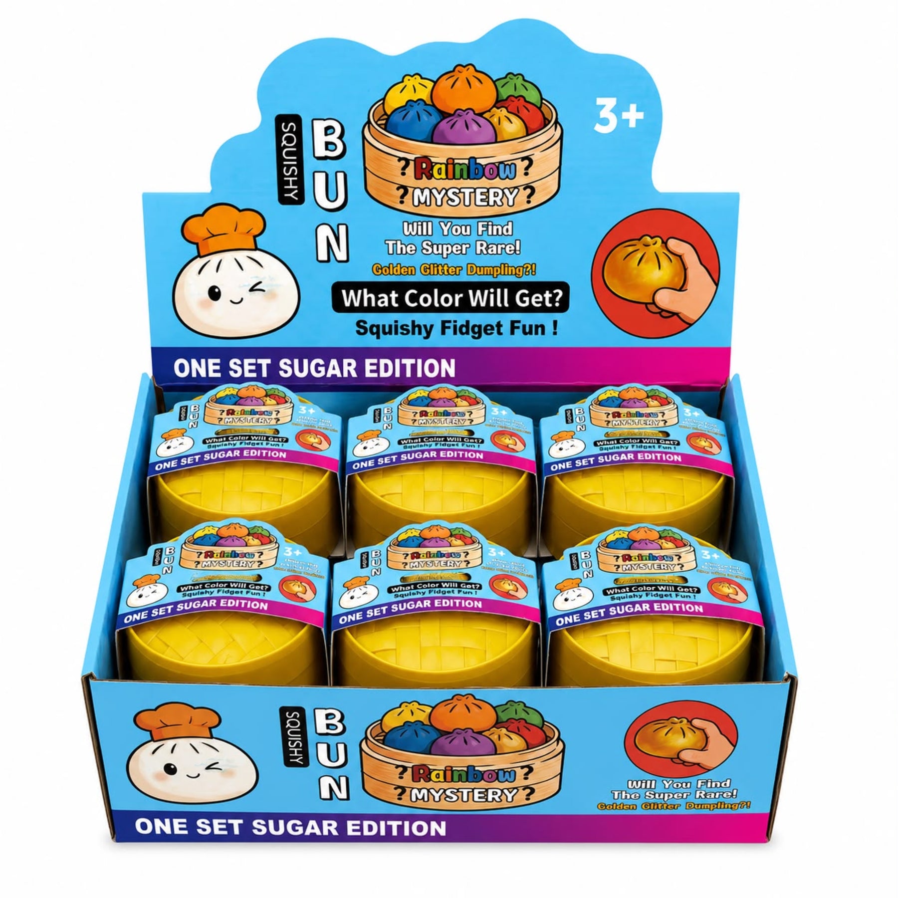 12- Piece Squishy Fidget Fun Rainbow Mystery