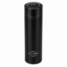 El Adham 420mL Premium Stainless Steel Vacuum Insulated Travel Bottle with Smart Temperature Display & Gift Box – Black