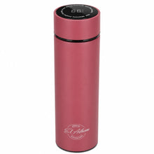 El Adham 420mL Premium Stainless Steel Vacuum Insulated Travel Bottle with Smart Temperature Display & Gift Box – Pink