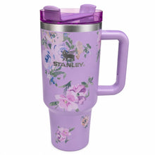 Stanley Quencher-Style Floral Travel Tumbler with Handle & Straw Lid, Lavender, 40 Oz