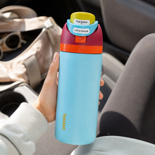 Owala FreeSip 32 oz Insulated Stainless Steel Water Bottle with Flip Straw Lid – Blue