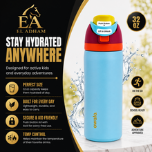 Owala FreeSip 32 oz Insulated Stainless Steel Water Bottle with Flip Straw Lid – Blue