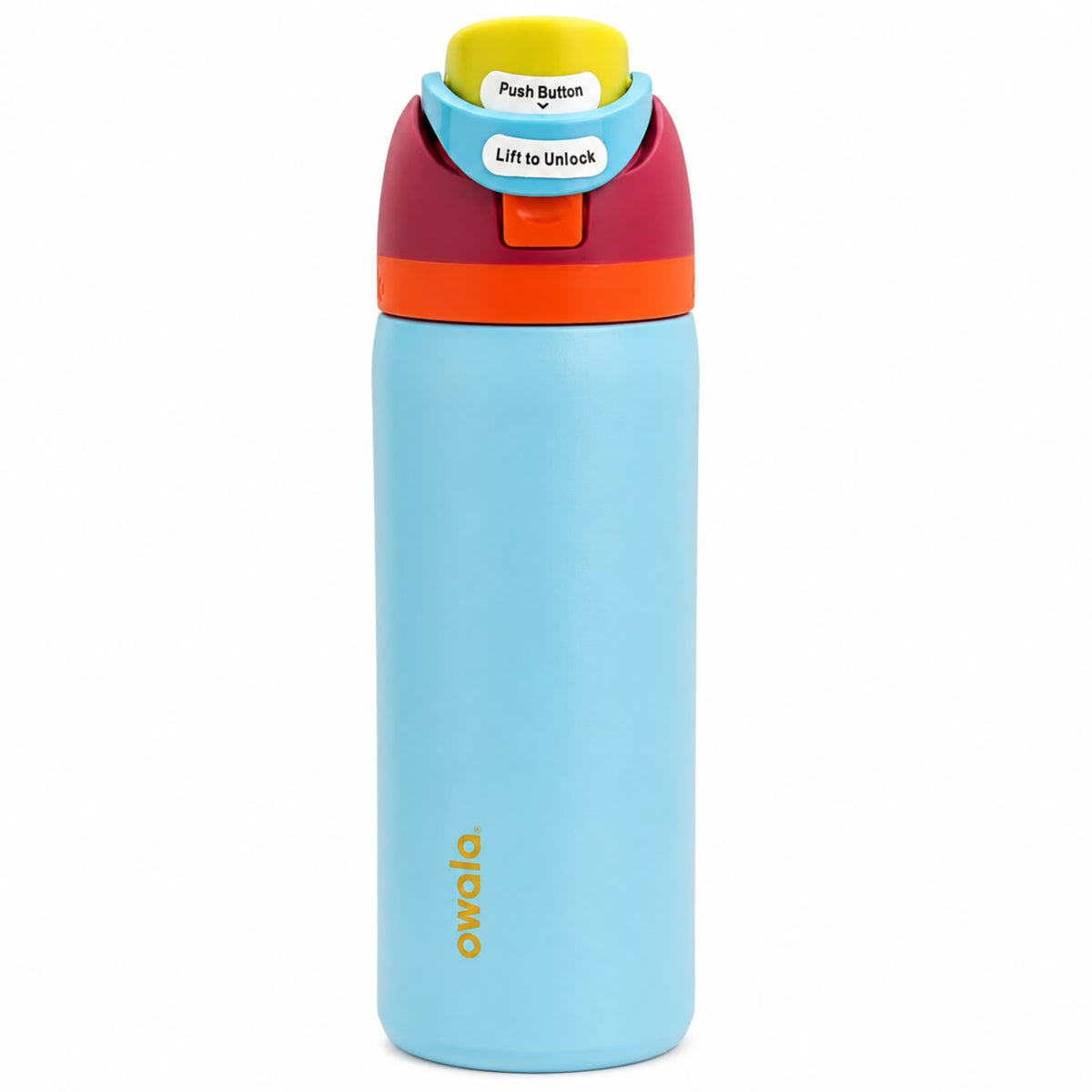 Owala FreeSip 32 oz Insulated Stainless Steel Water Bottle with Flip Straw Lid – Blue