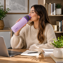 Owala FreeSip 32 oz Insulated Stainless Steel Water Bottle with Flip Straw Lid – Lavender