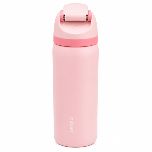 Owala FreeSip Insulated Stainless Steel Water Bottle with Flip Straw Lid, 32 oz, Pink