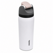 Owala FreeSip Insulated Stainless Steel Water Bottle with Flip Straw Lid, 32 oz, White, 3.5" x 3.5" x 10.5"