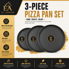 3-Piece Springform Cake Pan Set – 10.25", 11.5" & 12.5" Round Baking Pans for Cheesecake, Cakes & Pizza