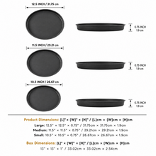 3-Piece Springform Cake Pan Set – 10.25", 11.5" & 12.5" Round Baking Pans for Cheesecake, Cakes & Pizza