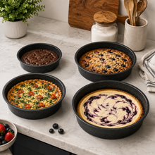 4-Piece Round Baking Pan Set – 9.75, 10.5, 12 & 12.75 Inch