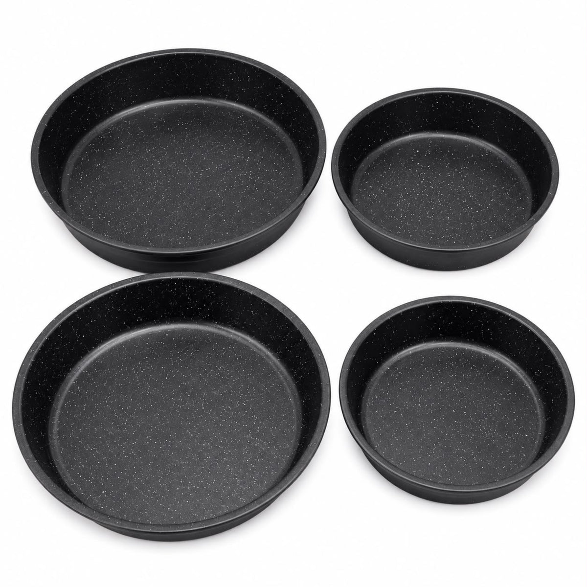 4-Piece Round Baking Pan Set – 9.75, 10.5, 12 & 12.75 Inch