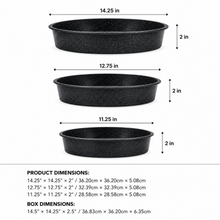 3-Piece Round Baking Pan Set – 11.25, 12.75 & 14.25 Inch