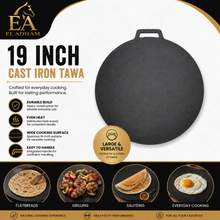 19.75-Inch Round Heat Diffuser Plate with Handle – Black