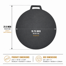19.75-Inch Round Heat Diffuser Plate with Handle – Black