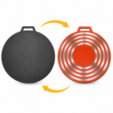 19.75-Inch Round Heat Diffuser Plate with Handle – Black