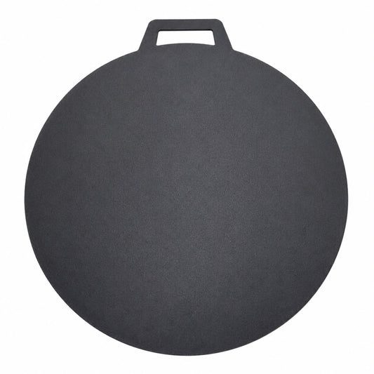 19.75-Inch Round Heat Diffuser Plate with Handle – Black