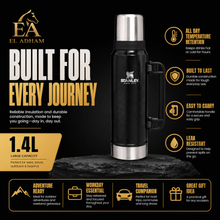 Stanley Classic 1.4L Vacuum Insulated Thermos with Handle, Black