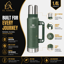 Stanley Classic 1.4L Vacuum Insulated Thermos, Green
