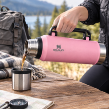 Stanley Classic 1.4L Vacuum Insulated Flask & Travel Thermos with Handle and Cup Lid – Pink