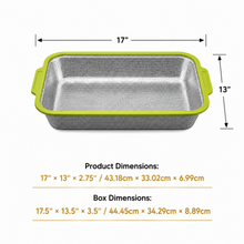Rectangular Stainless Steel Fine Mesh Kitchen Strainer – Light Green, 17 Inch