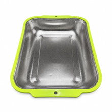 Rectangular Stainless Steel Fine Mesh Kitchen Strainer – Light Green, 17 Inch